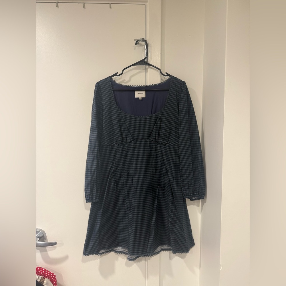 Reformation Miara Dress in Dark Slate - Size XL - Picture 4 of 5